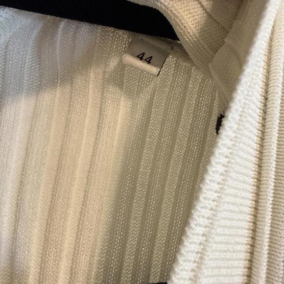 Sandro Striped Knit Maxi Dress w/ Ruffle Hem & Wrists Snap Buttons (Sz:44/ $490) - Picture 11 of 15